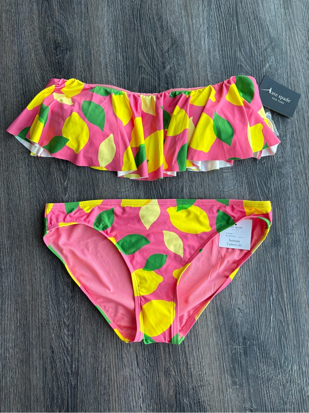 NWT Kate Spade ♠️ Lemon Bikini 🍋